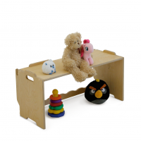 Стеллаж скамейка для игрушек