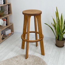 Барный стул табурет XL на рост 180-200 см, золотой дуб